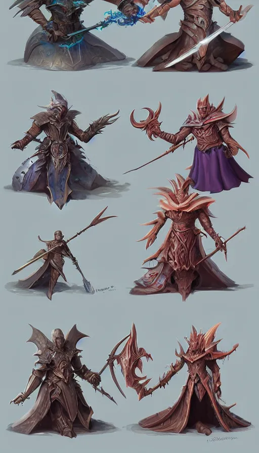 Image similar to the two complementary forces that make up all aspects and phenomena of life, by D&D Concept Artists