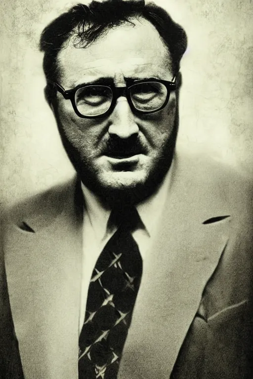 Prompt: bowser, portrait, full body, symmetrical features, silver iodide, 1 8 8 0 photograph, sepia tone, aged paper, sergio leone, master prime lenses, cinematic