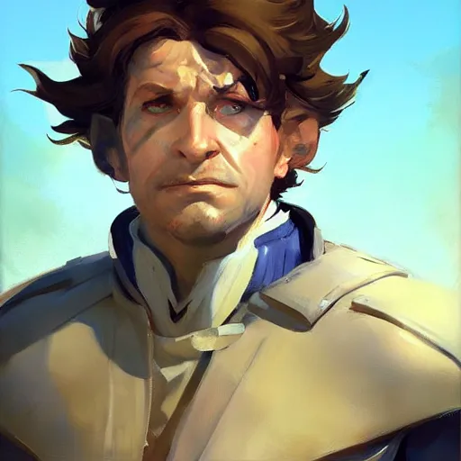 Image similar to greg manchess portrait painting of bilbo beutlin as overwatch character, medium shot, asymmetrical, profile picture, organic painting, sunny day, matte painting, bold shapes, hard edges, street art, trending on artstation, by huang guangjian and gil elvgren and sachin teng