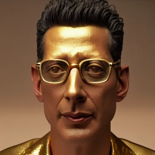 Prompt: hyperrealistic dslr film still of jeff goldblum disguised as gold doubloon, stunning 8 k octane comprehensive 3 d render, inspired by istvan sandorfi & greg rutkowski & unreal engine, perfect symmetry, dim volumetric cinematic lighting, extremely hyper - detailed, incredibly real lifelike attributes & flesh texture, intricate, masterpiece, artstation, stunning