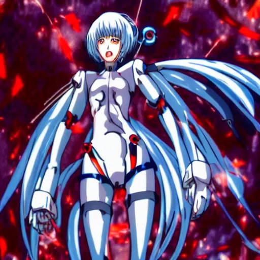 Image similar to Rei ayanami exploding