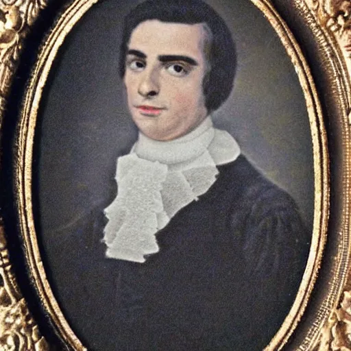 Prompt: 1800s photograph of ben shapiro in baroque clothing, highly detailed, faded, stained, cracked