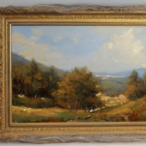 Prompt: Richard Schmid style landscape painting by Richard Schmid