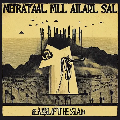 Image similar to neutral milk hotel, in the aeroplane over the sea