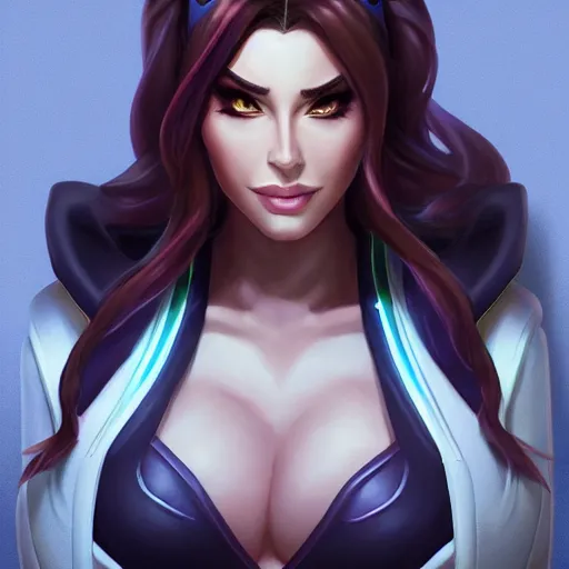 Image similar to portrait of Caitlyn Kiramar from League of Legends, by Fortiche Studio, from Netflix's Arcane, trending on artstation,fine details, wearing police uniform, realistic shaded, fine-face, painted texture, pretty face,by Artgerm