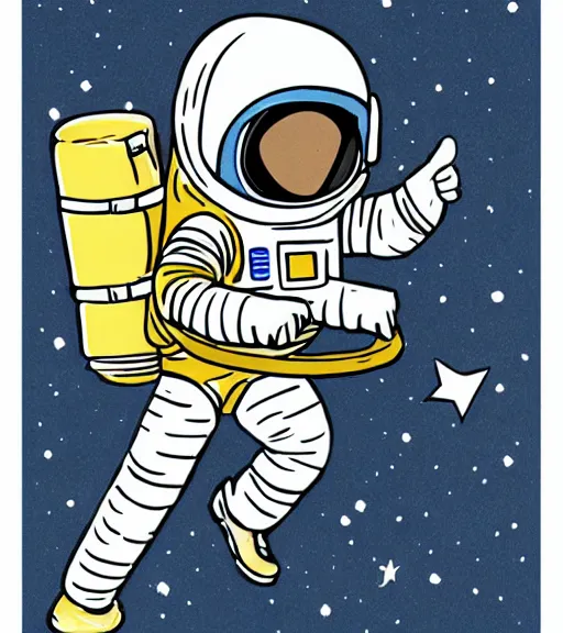 Image similar to an astronaut