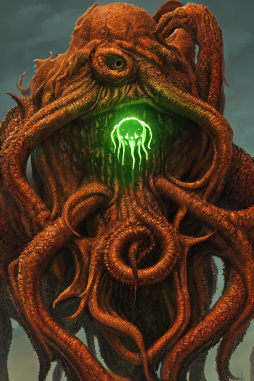 Image similar to Cthulhu monster, epic, detailed, 4k, realistic, trending on artstation