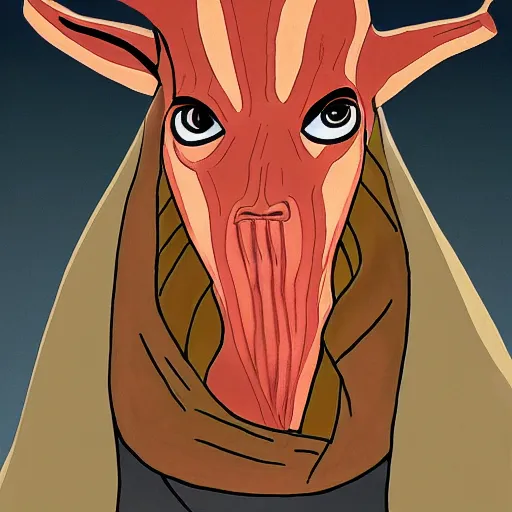 Prompt: jar jar binks as a sith lord