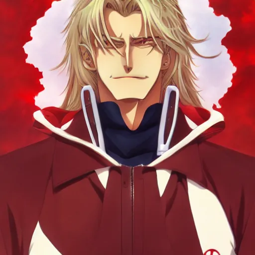 Image similar to portrait of alucard as a lifeguard, anime fantasy illustration by tomoyuki yamasaki, kyoto studio, madhouse, ufotable, trending on artstation