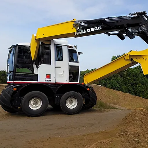 Prompt: the liebherr ltm 1 1 2 0 0 - 9. 1