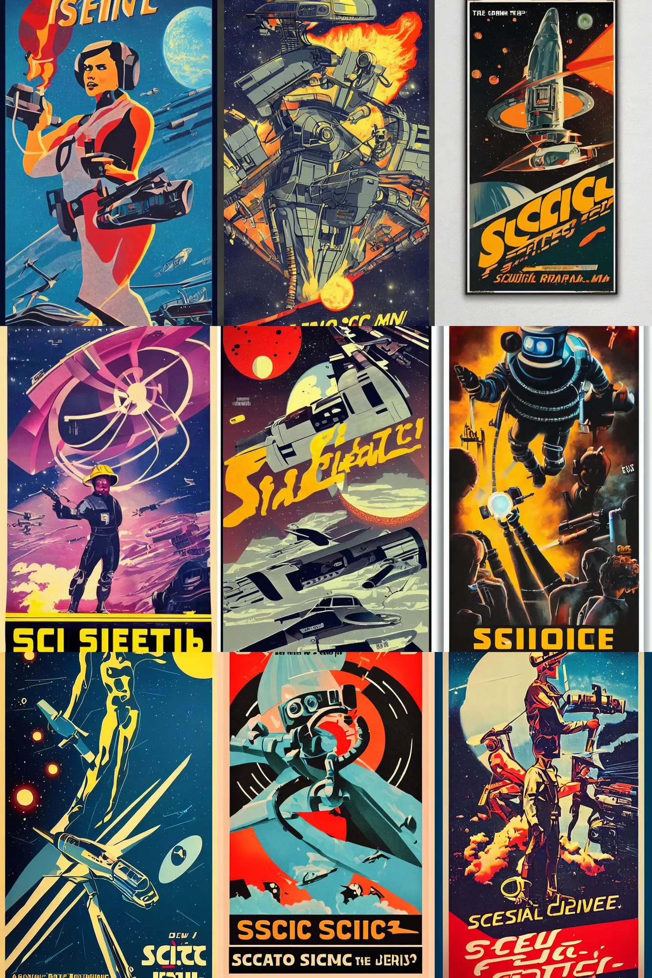 Prompt: retro sci - fi poster