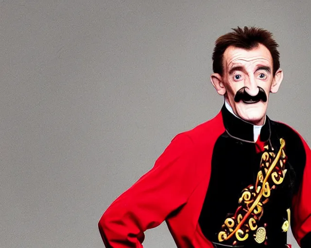 Prompt: Barry Chuckle's horrendously unlucky first day as a matador