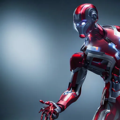 Image similar to still photo of marvel ultron, highly detailed, photorealistic portrait, bright studio setting, studio lighting, crisp quality and light reflections, unreal engine 5 quality render