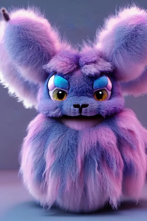 Image similar to high quality 3 d render hyperrealist very cute multipastel dotted fluffy! tarantula cat hybrid with detailed fluffy wings!!, vray smooth, in the style of detective pikachu, hannah yata charlie immer, dramatic blue light, low angle, uhd 8 k, sharp focus