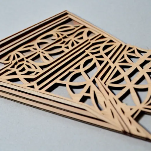 Image similar to layered lasercut wood