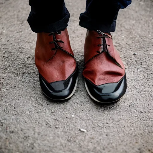 Prompt: Indian man wearing crepes on feet