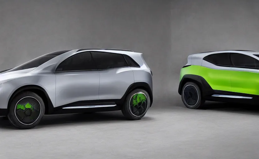 Prompt: the electric suv honma will release soon, product photography