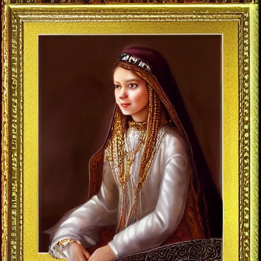 Prompt: portrait of a young arabian princess 1 0 0 1 tales