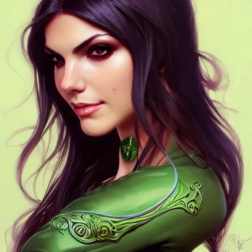 Image similar to Victoria Justice with fair skin, blonde hair and green eyes as Bat Girl, western, D&D, fantasy, intricate, elegant, highly detailed, digital painting, artstation, concept art, matte, sharp focus, illustration, art by Artgerm and Greg Rutkowski and Alphonse Mucha