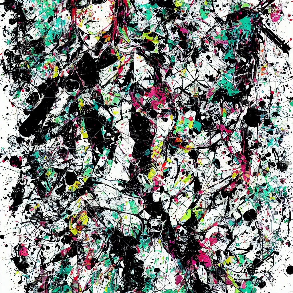 Image similar to girl figure, abstract, jet set radio artwork, ryuta ueda artwork, cryptic, rips, spots, asymmetry, stipple, lines, glitches, color tearing, pitch bending, stripes, bandages, guts, eerie, hearts, minimal, points, otomo katsuhiro artwork, technical, natsumi mukai artwrok, folds