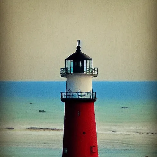 Image similar to lonely lighthouse style by oksana dobrovolska