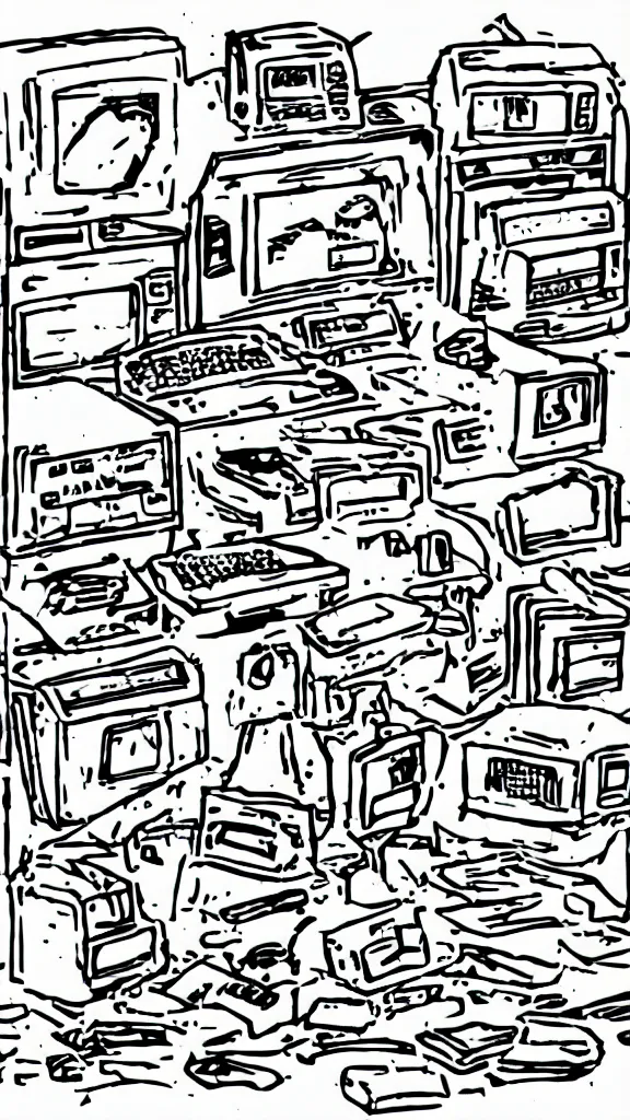 Image similar to 9 0 s clipart of y 2 k objects, macpaint, hyper colourful