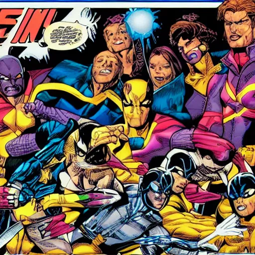 x-men comic book splash page, highly detailed | Stable Diffusion