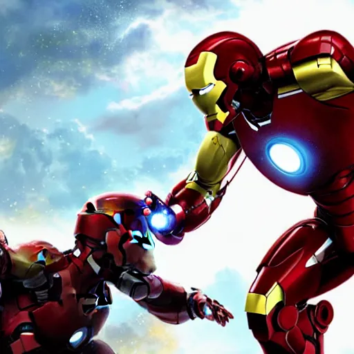 Prompt: iron man killing innocent bystanders, 4k realistic photo