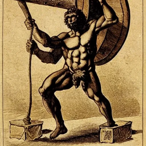 Image similar to atlas from greek mythology holding a sign over his head that reads heavy,