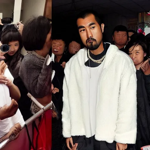 Image similar to asian kanye west, photo