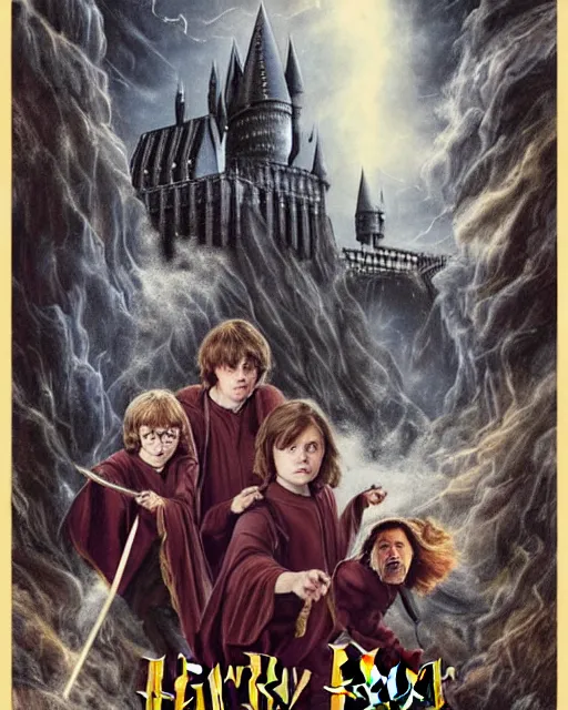 Image similar to Harry Potter movie poster by ed binkley