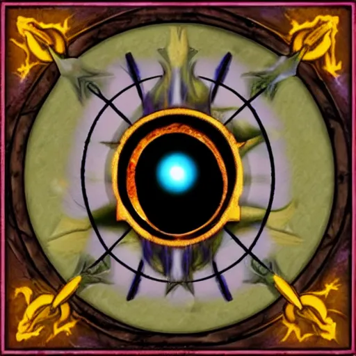 Image similar to Leader of the Eye of the Cosmos cult, wizard, enemy, evil