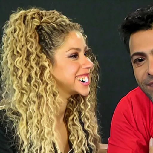 Prompt: shakira interview by nardwar