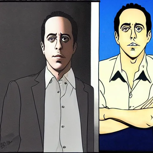 Prompt: Jerry Seinfeld, by Junji Ito