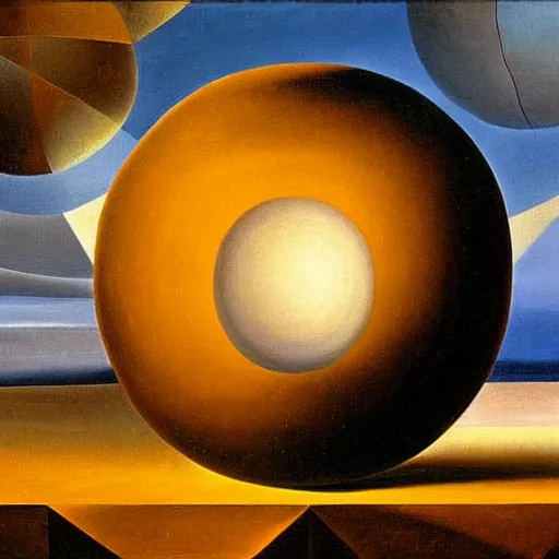 Image similar to a spherical cannon, oil on canvas, by salvador dali, soft lighting