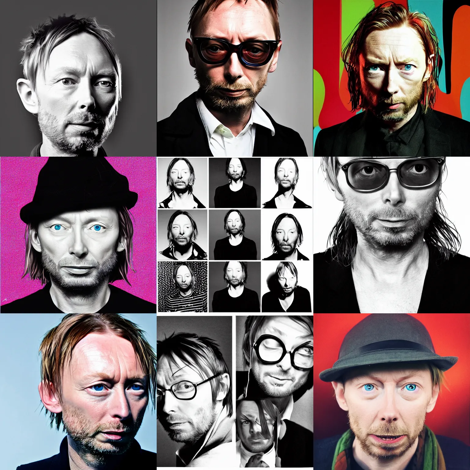 Prompt: thom yorke as austin powers, portrait photography