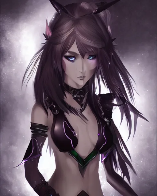 Image similar to elven dark elf girl, in the style of sumihei, tokyo ravens style, dynamic lighting, fantasy concept art, trending on art station, stunning visuals, ultra detailed