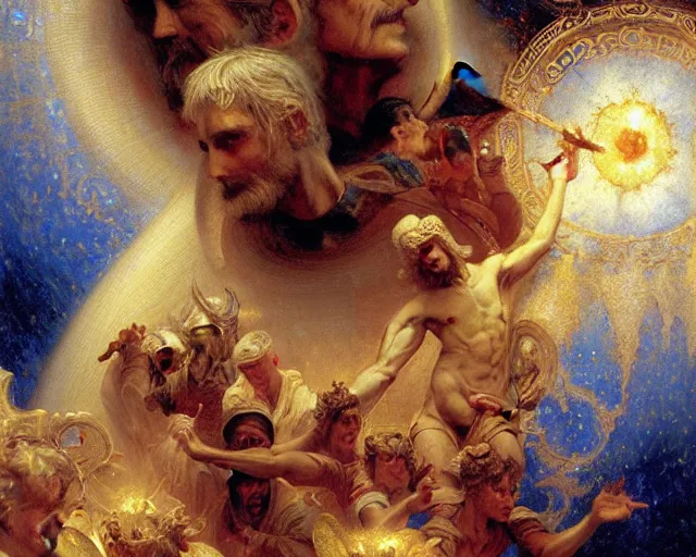 Image similar to the nine spheres of heaven from dante's divine comedy. highly detailed painting by gaston bussiere, craig mullins, j. c. leyendecker 8 k