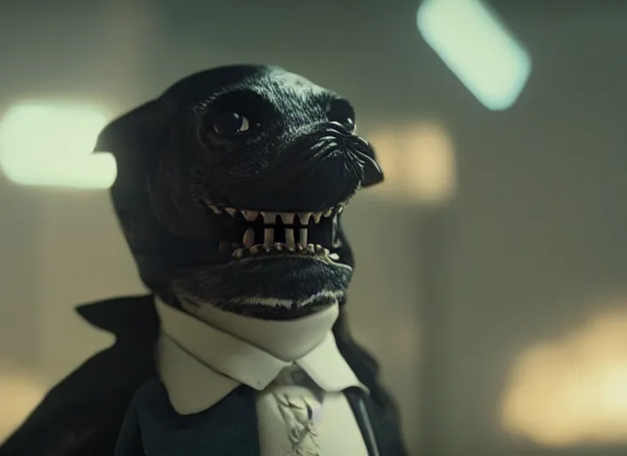 Image similar to film still of lord nibbler in the new scifi movie, 4 k