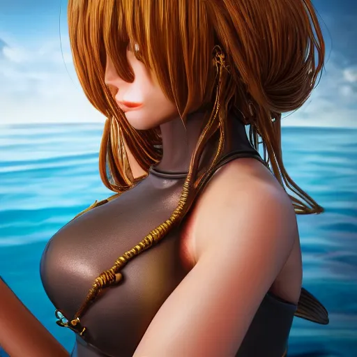 Image similar to a photo of nami, hyper realistic face, cinematic, long shot, hyper detailed, 8 k resolution, sharp lends, wide lens