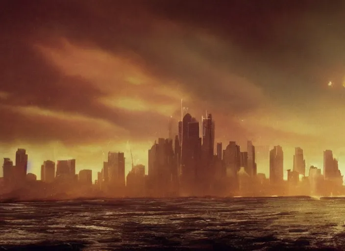 Prompt: australia in the end times, cinematic matte painting