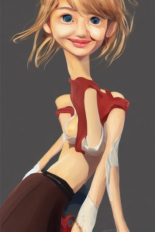 Image similar to super super super cute cameron diaz, shin min jeong, trending on artstation