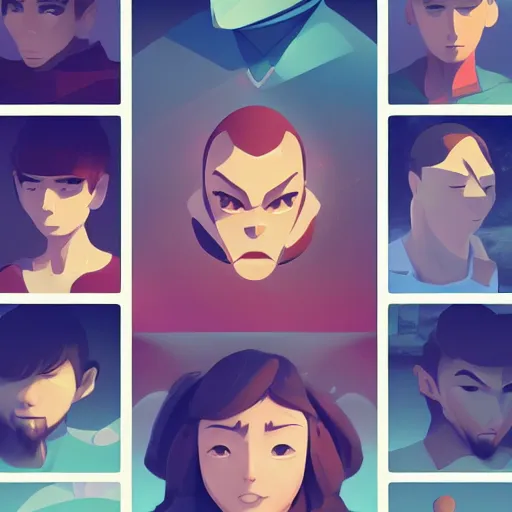 Image similar to face icon stylized minimalist nintendo, loftis, cory behance hd by jesper ejsing, by rhads, makoto shinkai and lois van baarle, ilya kuvshinov, rossdraws global illumination