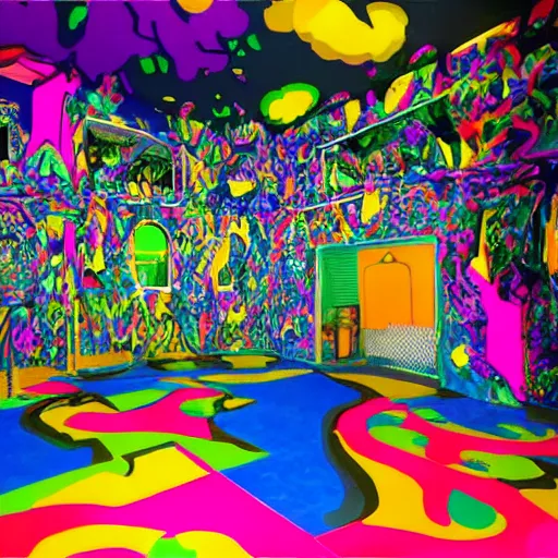 Prompt: meow wolf