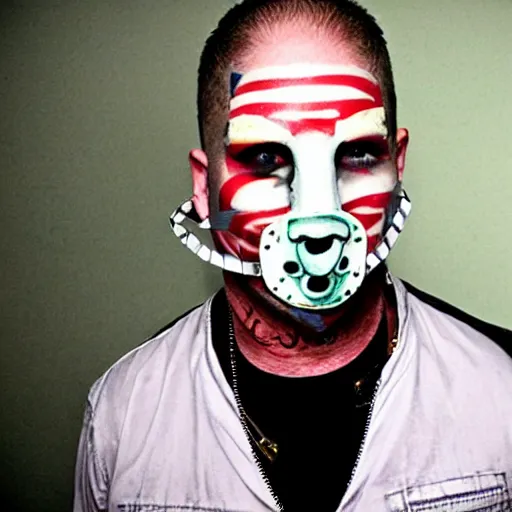 Image similar to corey taylor with duct tape on his mouth