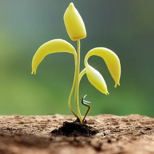 Image similar to national geographic professional photo of bellsprout, award winning