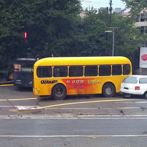 Image similar to bus explodes