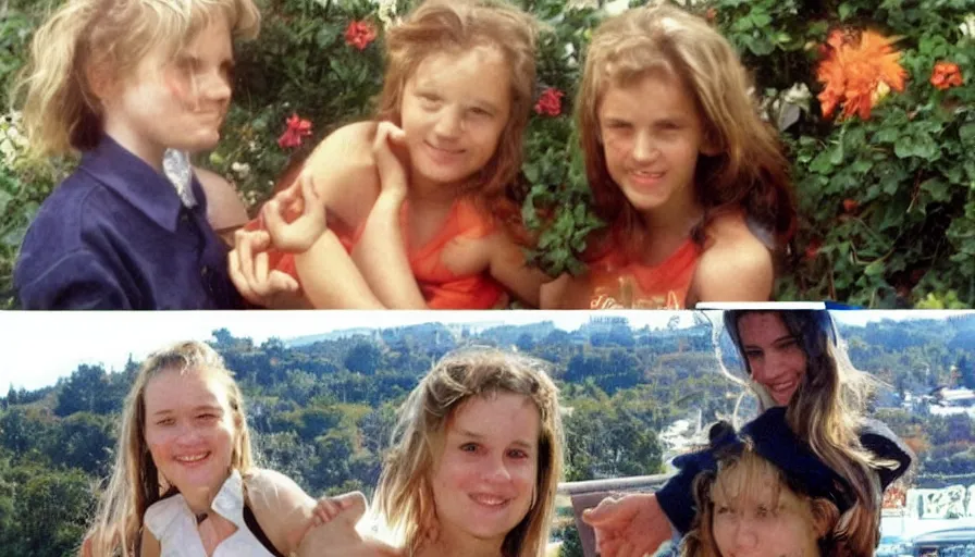 Image similar to i can't believe that almost 2 0 years went by between these pictures