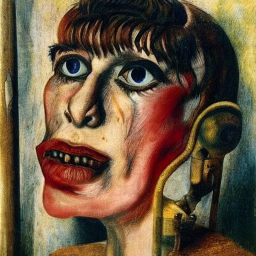 Prompt: banned from social media by otto dix, hyperrealistic, aesthetic, masterpiece