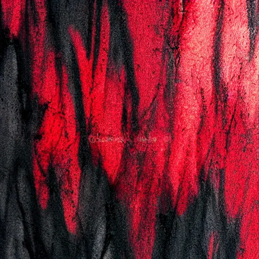 Image similar to close up red calligraghy inspired by fire on a black wall, 5 0 mm